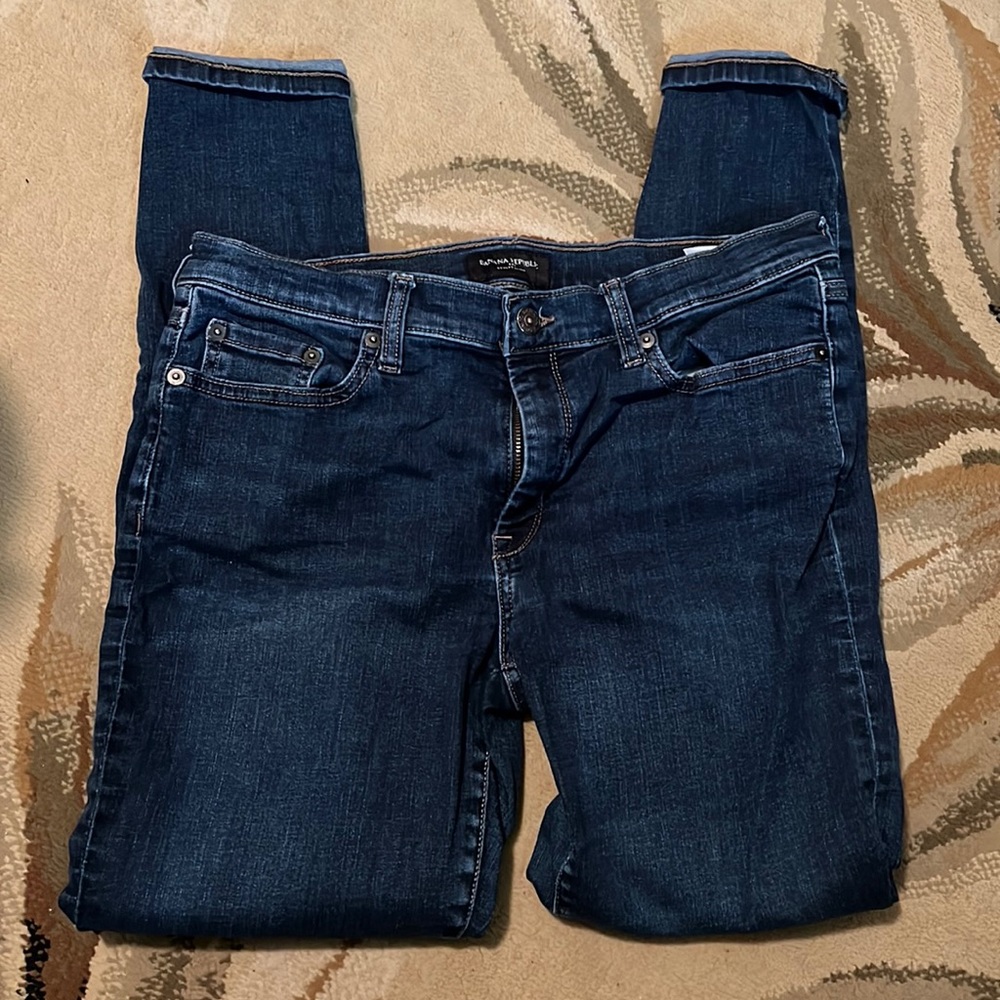 Banana Republic sculpt skinny dark denim jeans 10 / 30
